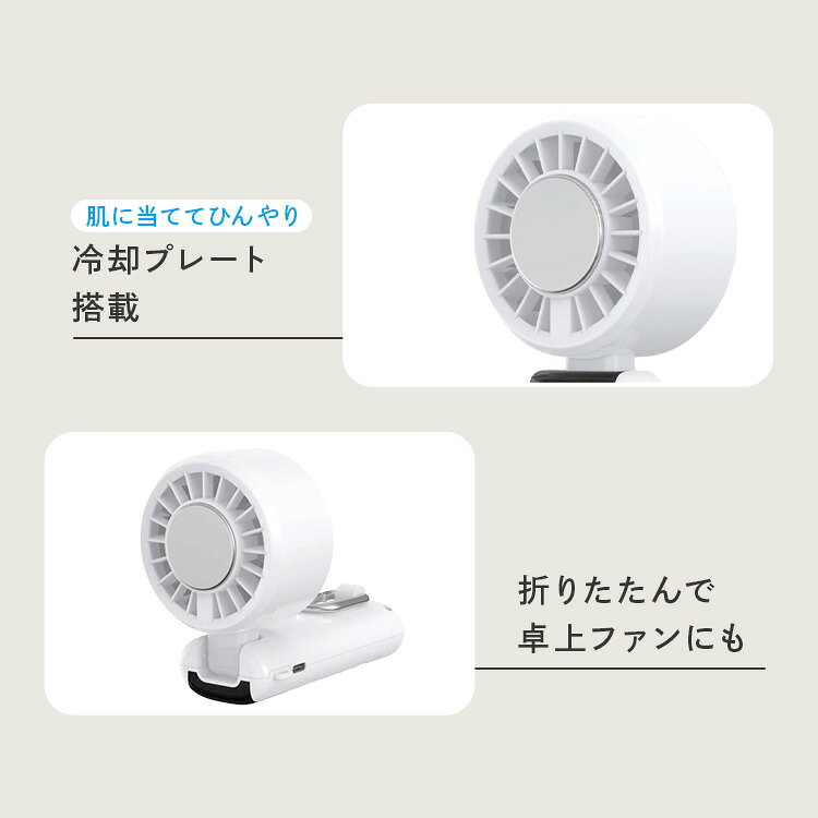 リデコの冷却プレート付きハンディーファン HDL-2123ハンディーファン 冷却プレート 冷却 扇風機 風量調節 アウトドア｜アングル2