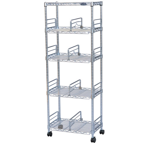 メタルミニ（直径19mm） ブックシェルフ 5段 MM-B424 (幅47×奥行27.5×高さ126cm) アイリスオーヤマ【ラ..