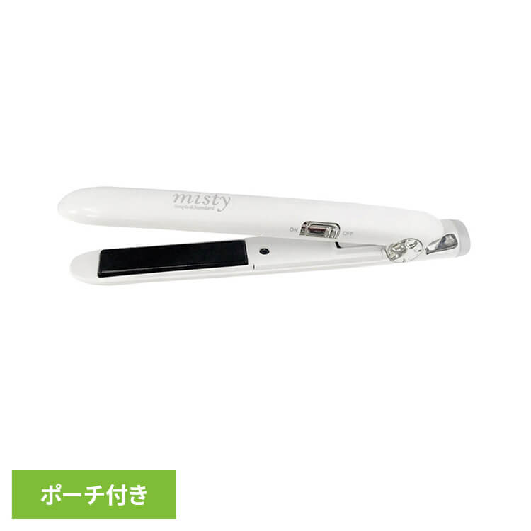ヘアアイロン 前髪 ストレートアイロン 国内・海外使用 USB給電式 ミニヘアアイロン ストレート 耐熱ポーチ付き ホワイト TD-22カシムラ TD22 ヘアアイロン 持ち運び ロック機能付き ポーチ付き 軽量 海外旅行 Kashimura [2506SX]
