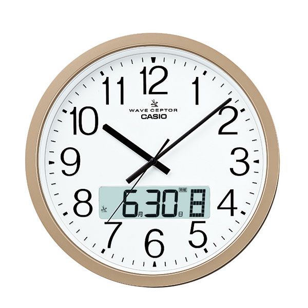 時計 壁掛け 置き時計 デザイン CASIO[カシオ]電波掛時計 IC-4100J-9JF【D】[電 ...