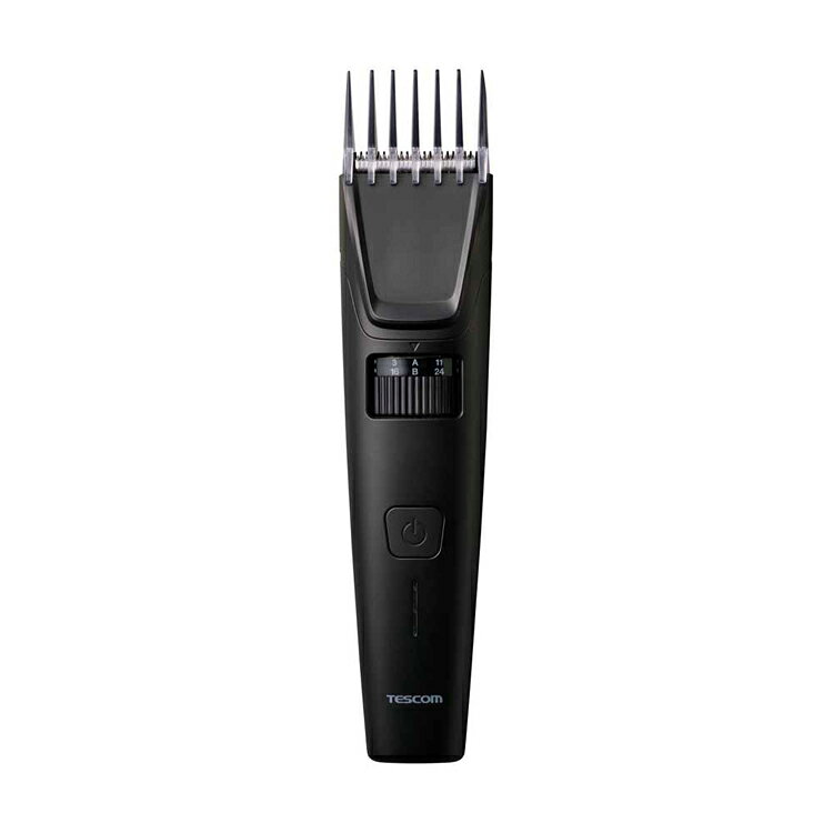 ヘアカッター ブラック TT490B-KTescom バリカン ヘアカッター 3mm 24mm 水洗い コードレス 充電　交流 海外　インバウンド type-c テスコム - 3