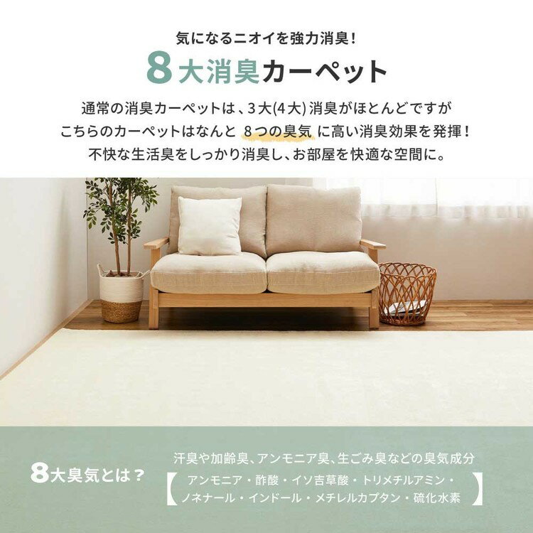 8大消臭の高機能カーペット リクリア 江戸間1...の紹介画像3