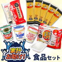 家計お助けセット パックご飯 180g×10食 パスタ 500g×5袋 切り餅 1kg カップヌードル 3種