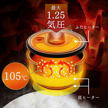 炊飯器 10合 米屋の旨み 銘柄炊き 圧力IHジャー炊飯器 10合 RC-PA10-B炊飯器 炊飯ジャー ihジャー ih炊飯器 1升 1升炊き 銘柄 炊き分け 炊飯 保温 圧力 お米 米 炊飯 アイリスオーヤマ