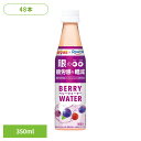 ベリーウォーター 350ml 48本 機能性表示食品 ペットボトル ベリー 眼精疲労 目の疲れ 軽減 パソコン ピント ドリンク ブルーベリー カシス ラズベリー すっきり さわやか 飲み切りサイズ 持ち運び まとめ買い セット モノグルコシルルチン ダイドー ロート製薬