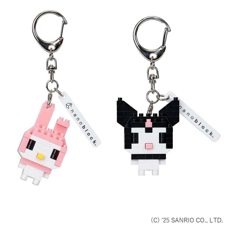 n-fig ミニ NFGn-fig マイメロディ エヌフィグ マイメロ ナノブロック キーホルダー サンリオ nfig 組み立て不要 プレゼント カワダ マイメロディ クロミ