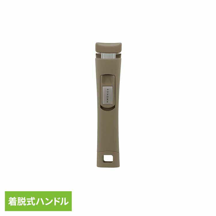 乐天商城 - フライパン マルチポット 着脱ハンドル マルチハンドル ソノマ SONOMA 専用 取っ手が取れる 取っ手のみ ハンドルのみ フック穴付き 一人暮らし 新生活 リブプラス LIV PLUS 着脱式ハンドル LV-0371 グレージュ * 【B】