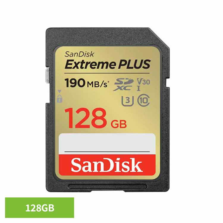 SanDisk Extreme PLUS SDXC UHS-Iカード 128GB SDSDXWA-128G-JNJIPSDカード 128GB sandisk サンディスク コンパクト 大容量 データ保存 高耐久 高画質 サンディスク