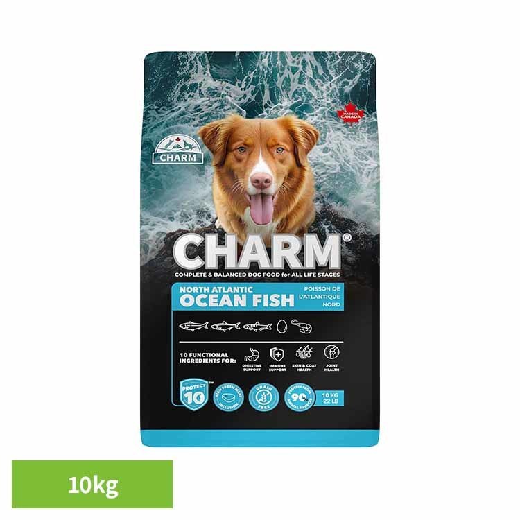 乐天商城 - CHARM ノース・アトランティック・オーシャン・フィッシュドッグフード 10kg チャーム ドッグフード プレミアムフード グレインフリー 犬 ナチュラル アレルギー 小粒 無添加 肥満 チャーム [2605SX]