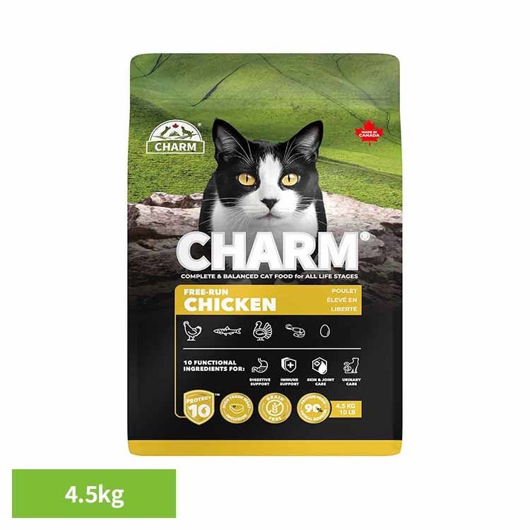 乐天商城 - CHARM フリーランチキンキャットフード 4.5kg チャーム キャットフード プレミアムフード グレインフリー 猫 ナチュラル アレルギー 小粒 無添加 肥満 チャーム [2605SO]