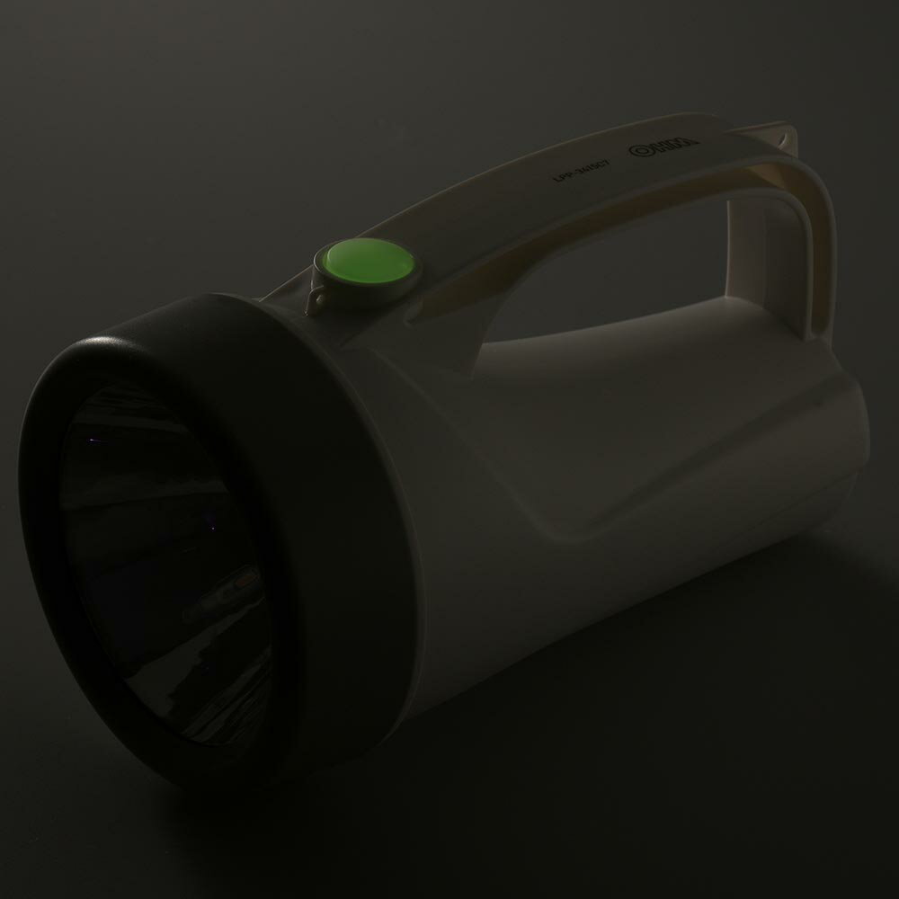 V電池付LED強力ライト　150lm LPP-3415C7 懐中ライト 懐中電灯 避難用品 防災 LED 常備灯 乾電池付き ハンディライト 防水 緊急 オーム電機