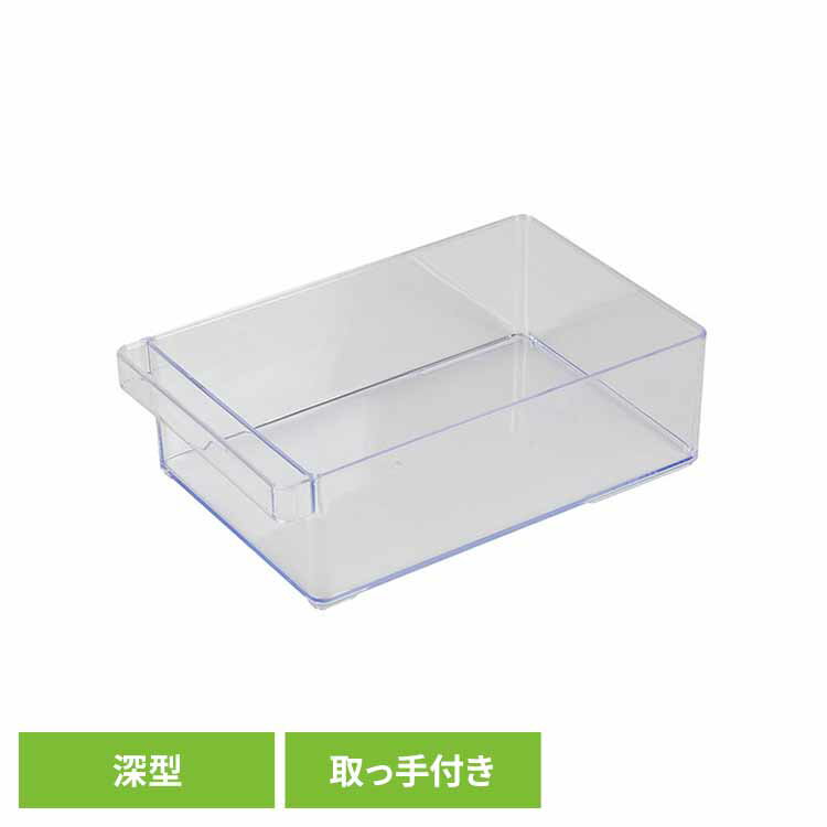 乐天商城 - 冷蔵庫収納 冷蔵庫内 収納トレー 深型 取っ手付き 水洗い可能 用途に合わせてサイズが選べる 収納ケース ボックス 仕切り 整理 食材管理 在庫管理 Style Storage 冷蔵庫トレー クリアブルー リバティコーポレーション LD-212 *