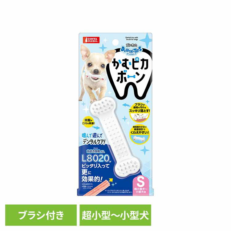 Tooth Care - ゴン太のデンタルトイ かむピカボーンS DA-591犬 ペット 超小型犬 小型犬 デンタル 歯みがき ガム おもちゃ 玩具 オーラル GONTA CLUB