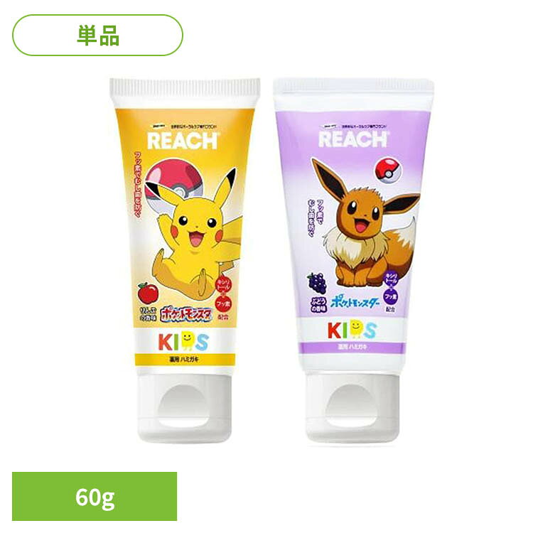 リーチ キッズ歯みがき 60g 32117リーチ 歯みがき オーラル オーラルケア リーチ リンゴ香味 ぶどう香味