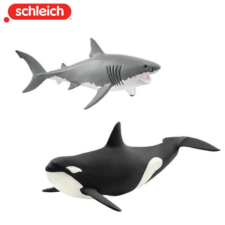 シュライヒ ワイルドライフ ホホジロザメ・シャチ シュライヒ 玩具 おもちゃ フィギュア 人形 動物 プレゼント 知育 インテリア