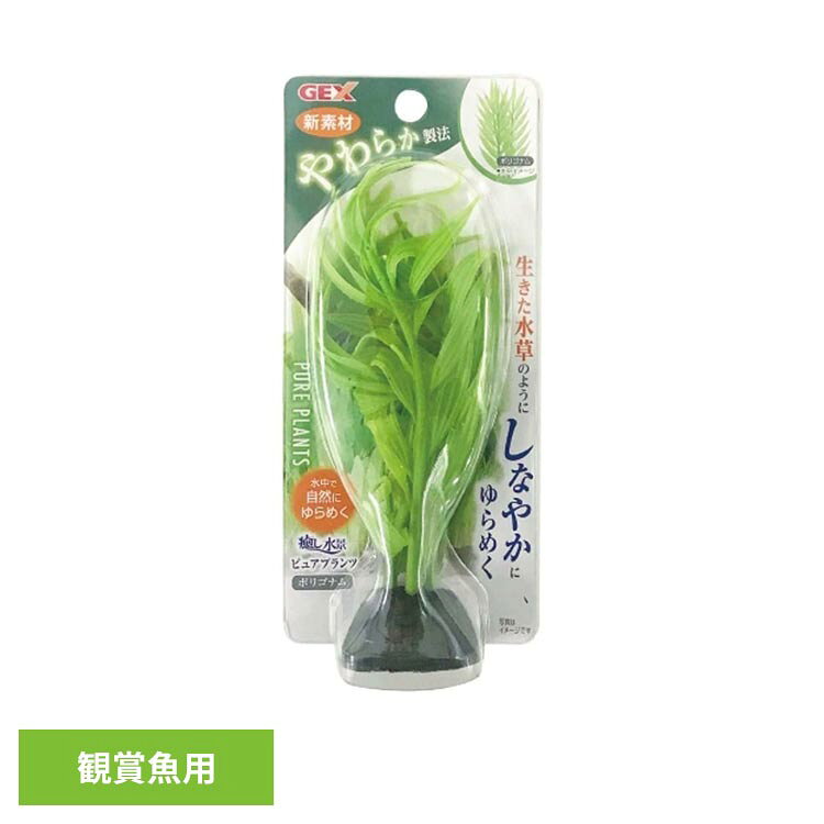新素材やわらか製法。シリコンのやわらかさで、まるで生きた水草のような繊細なゆらぎを実現。●商品サイズ（cm）幅約8.2×奥行約3.7×高さ約18.2●商品重量約0.045kg●材質シリコン、レジン（検索用：観賞魚 観賞魚用品 観賞魚用アクセサリー用品 4972547034199）最強翌日配送対象商品に関するご案内 最強翌日配送対象商品・対象地域に該当する場合は最強翌日配送マークがご注文カゴ近くに表示されます。 最強翌日配送可能なお支払方法は【クレジットカード、代金引換、全額ポイント支払い】のみとなります。 下記の場合は最強翌日配送対象外となります。 ・15点以上ご購入いただいた場合 ・時間指定がある場合 ・ご注文時備考欄にご記入がある場合 ・決済処理にお時間を頂戴する場合 ・郵便番号や住所に誤りがある場合 ・最強翌日配送対象外の商品とご一緒にご注文いただいた場合 ・お届け先住所文字数が40文字以上の場合【置き配規約について】