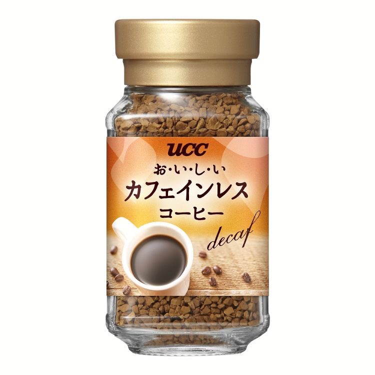 UCC おいしいカフェインレス インスタントコーヒー 瓶45g コク コーヒー インスタントコーヒー フリー..