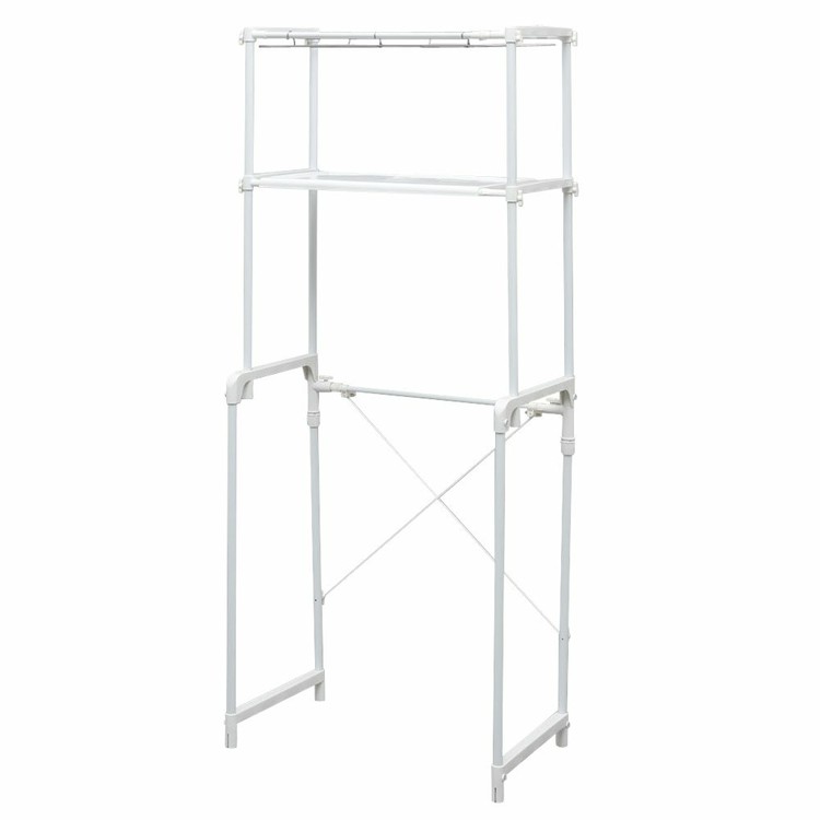 ランドリー ラック LR-16Pランドリーラック ハンガー 洗濯 伸縮 洗濯機収納 洗濯棚 洗濯 収納 棚 室内洗面所 脱衣所 洗濯機 洗濯棚 組み立て簡単 組...