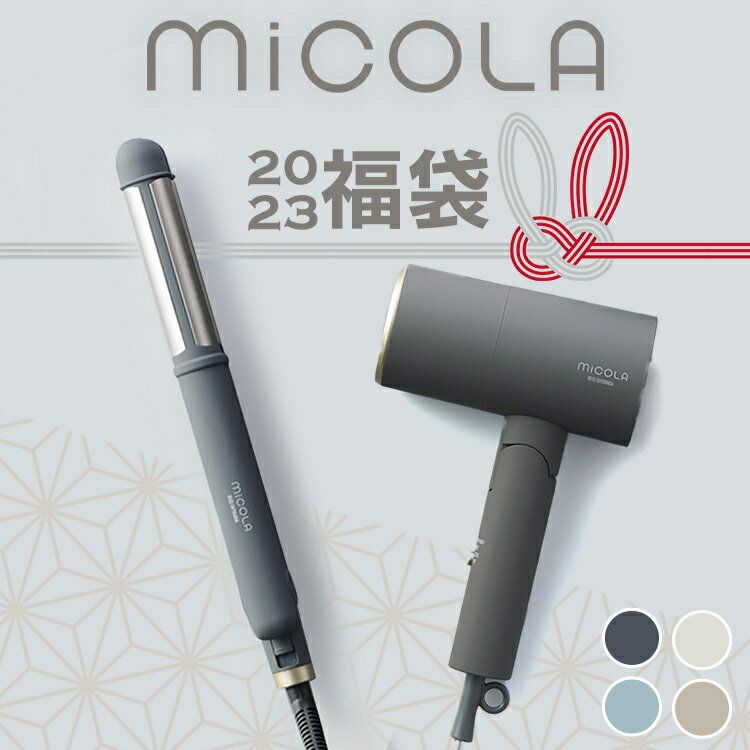 福袋 セット ドライヤー 大風量 ヘアアイロン ストレート カール 2WAY 海外対応 マイナスイオンヘアドライヤー ストレートアイロン カールアイロン ミコラ...
