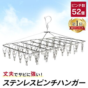 ピンチハンガー ステンレス 52ピンチ 室内干し 室内物干し 部屋干し ピンチ タオル干し 物干し グッズ 洗濯用品 洗濯干し ステンレスピンチハンガー 洗濯ハンガー 洗濯物干し 物干しハンガー 洗濯干しピンチ 洗濯 洗濯ばさみ 洗濯物【O】【M】 あす楽