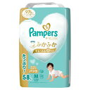 紙おむつ ベビー用品 パンツ式 パンパース 肌へのいちばんパンツ / ウルトラジャンボ M はいはい 58枚(5-10kg) ふかふか心地 肌への一番 デザイン2種類 もれ・ムレ0 ジャンボパック 超吸収 Pampers P&G