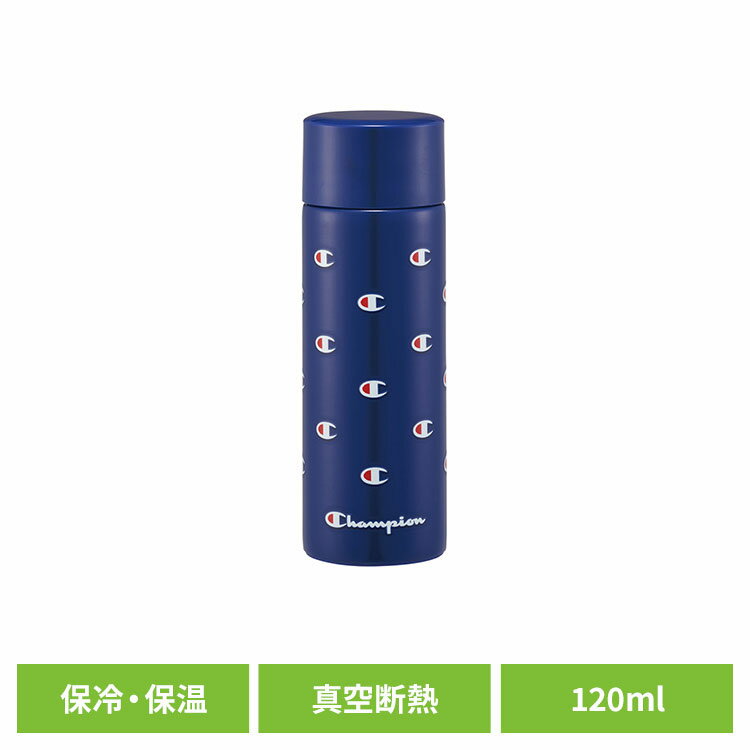 ステンレスボトル 水筒 マグボトル チャンピオン ポケットステンマグボトル 120mL SMBC1Bステンレスボトル 水筒 マグボトル マグ ボトル ステンレス 保温 保冷 蓋付き 120mL チャンピオン Champion スケーター