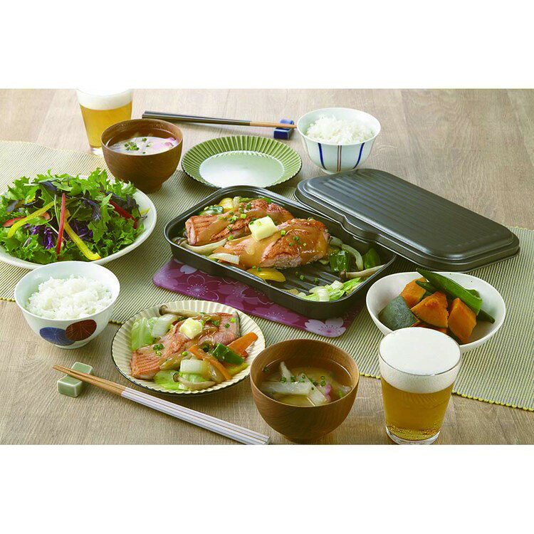 [最大1,000円OFFクーポン/くらしにプラス] 家庭用品 調理道具 調理器具 魚焼きグリル グリルプレートグリル&トースターちょい焼きトレー蓋付 67129400 竹原製罐株式会社 enetroom-10200219 便利生活 マイルーム サンプル画像3