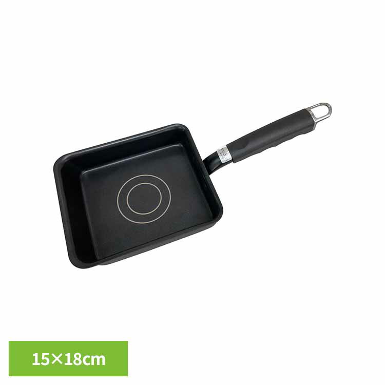 キッチン用品 調理器具 ふらいぱん 卵焼き器 油集中玉子焼器 15×18cm 油集中 集まる フライパン フッ素 調理 時短 使いやすい 一人暮らし向け お手入れ簡単 新生活 アクロス