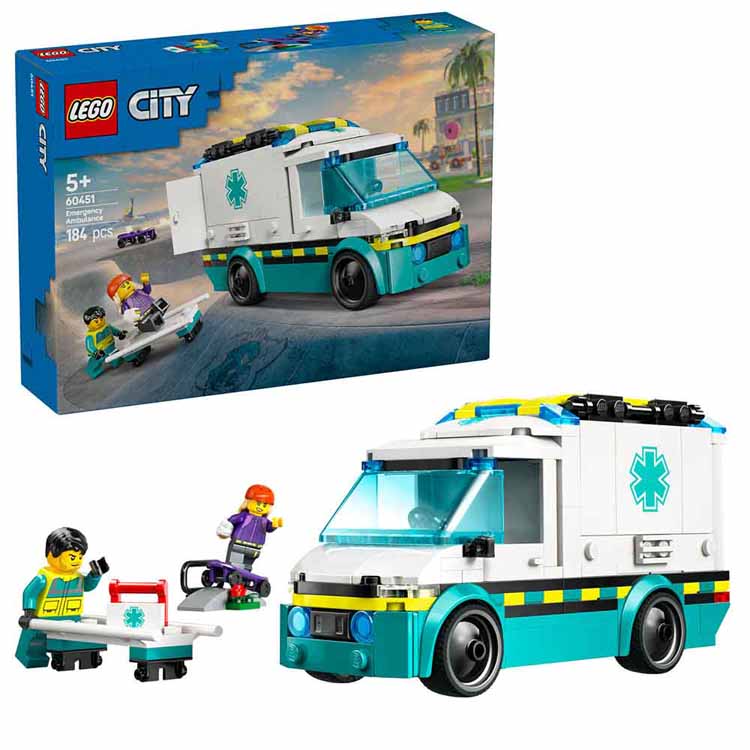 乐天商城 - きゅうきゅう車 60451おもちゃ 玩具 ブロック プレゼント 誕生日 クリスマス のりもの シティ くるま レスキュー CITY