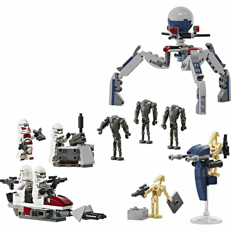 乐天商城 - クローン・トルーパー(TM)とバトル・ドロイド(TM) バトルパック 75372おもちゃ 玩具 ブロック プレゼント 誕生日 クリスマス 小学生 スターウォーズ 宇宙 かっこいい STAR WARS TM