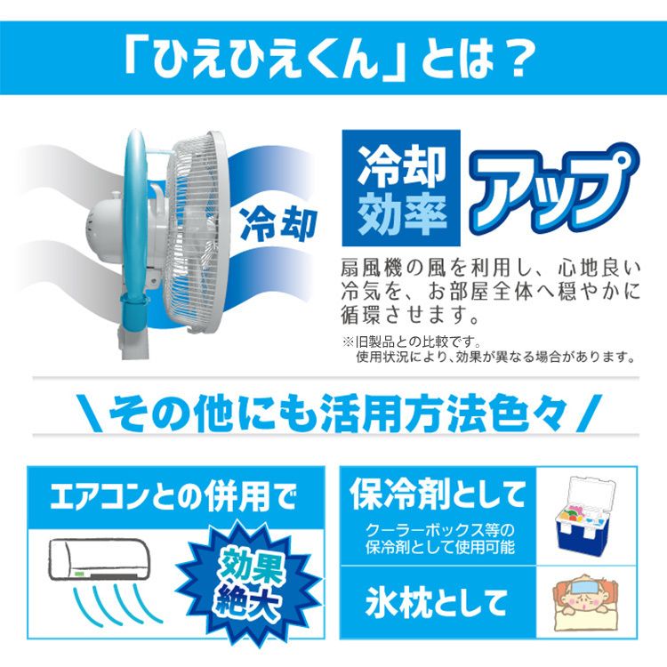 扇風機 のせるだけ ひえひえくんIII 取り付け簡単 冷却効率アップ エアコン併用 暑...