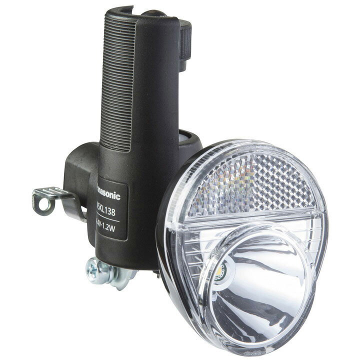 LED発電ランプ NSKL-138-B自転車 ライト Panasonic 前 フロント ヘッドライト ヘッドランプ パーツ パナソニック ブラック・グレー【D】【拡販】通販格安セール情報 楽天 通販