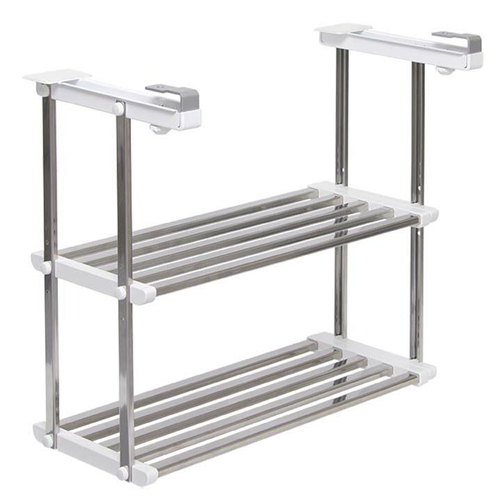 伸縮はさみ棚2段 HM2-90L キッチン 収納 台所 kitchen 田窪工業所