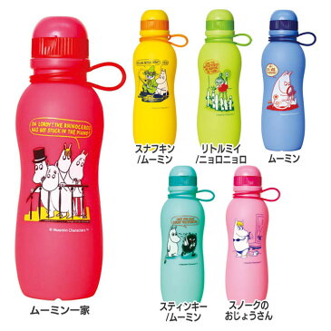 ムーミン シリコンボトル500ml 60019ボトル シリコンボトル ムーミン 容器 水筒 キャラクター ワールドクリエイト 全6種【D】
