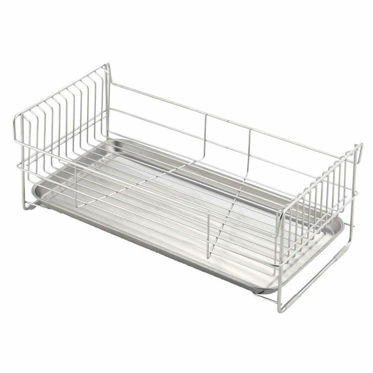 水切りかご ワイド シルバー 42667 水切りかご 水切りバスケット シンク ステンレス 日本製 燕三条 収..