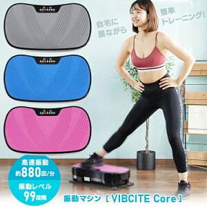 振動マシン VIBCITE Core SI000001 振動マシン トレーニング 乗る フィットネス 運動 健康 コンパクト シェイカー ブルブル振動 振動ステッパー グレー ピンク ブルー 振動マシン 振動マシン 静音 振動マシン コンパクト【D】