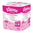 クリネックス 1.5倍長持ち トイレットペーパー プリント フローラルハーブの香り 37.5m ダブル 8ロール 24901 kleenex トイレットペーパー 1.5倍 長持ち プリント 香り付き 長巻 ピンク クリネックス