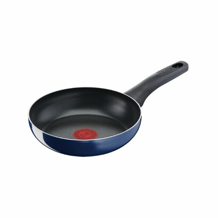 フライパン [6/5限定 抽選で最大100％ポイントバック]ロイヤルブルー・インテンス フライパン 20cm D52102T-fal フライパン 鍋 片手鍋 ホーロー ほうろう 琺瑯 ガス火 取っ手付き 取手付 ティファール【D】