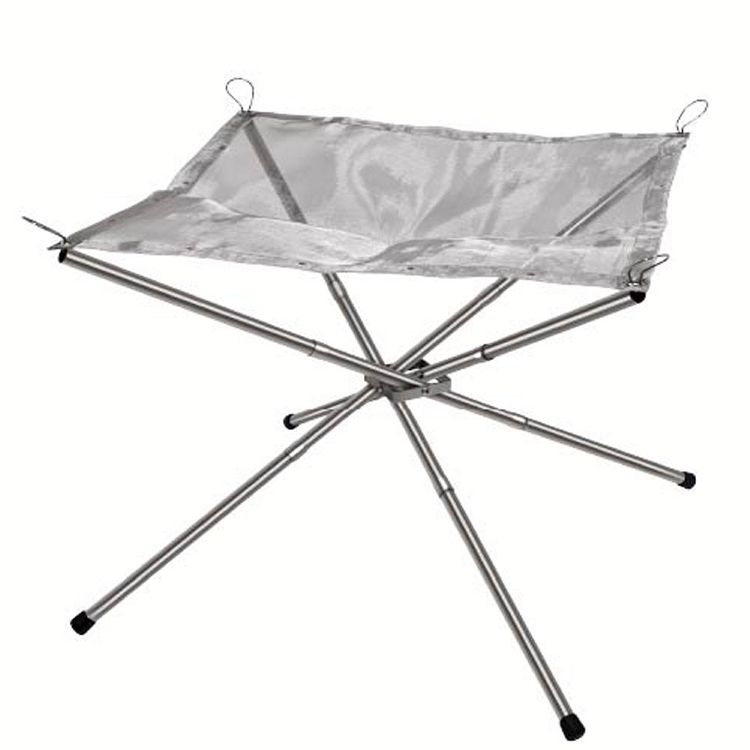 Montagnaフォールディング メッシュファイアースタンド シルバー HAC2810アウトドア Montagna モンターナ 焚き火台 バーベキュー BBQ