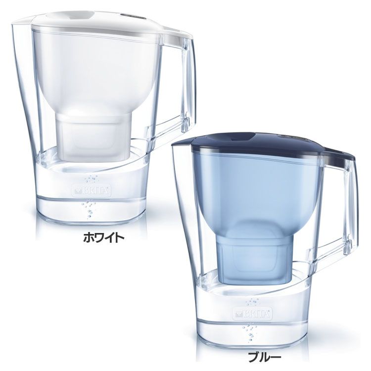 BRITA アルーナXL マクストラピュアカートリッジ1個付 1.75L ホワイト BRITA ブリタ 浄水ポット 浄水器 ポット型 ピッチャー おしゃれ 大容量 経済的 カートリッジ付 【D】