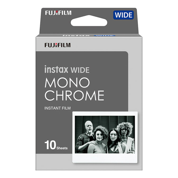 ワイドフイルム INSTAX WIDE MONOCHROME WW1 16564101富士フイルム チェキ フイルム ワイドフイルム チェキ用フイルム チェキワイド用フイルム チェキ用フィルム チェキワイド用フィルム モノクローム モノクロ 【D】