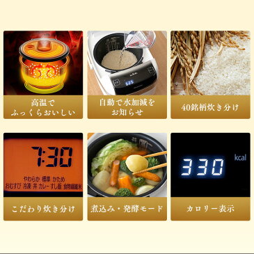 炊飯器 5.5合 圧力ih 炊飯器 アイリスオーヤマ 米屋の旨み 銘柄量り炊き 圧力ih炊飯ジャー 五合 ジャー炊飯器 一人暮らし ひとり暮らし 新生活 煮込み 炊き込み 玄米 おかゆ 発酵 高速炊き 圧力IH炊飯器 ホワイト おしゃれ RC-PC50-W 送料無料