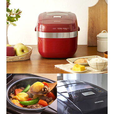 炊飯器 5.5合 圧力ih アイリスオーヤマ 圧力IHジャー炊飯器 米屋の旨み 銘柄炊き 5合 五合 炊飯ジャー 玄米 無洗米 おかゆ 炊き込み 煮込み料理 発酵 保温 新生活 一人暮らし プレゼント ギフト おしゃれ 炊飯機 省エネ RC-PH50-R RC-PH50-T レッド ブラウン