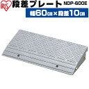 段差プレート 10cm段差 プラ NDP-600E 幅60cm 段差プレート 段差スロープ スロープ 駐車場 段差解消 車 車庫 玄関 玄関前 庭 転倒防止 バイク 自転車 シニアカー スクーター 車いすの乗り上げ バリアフリー ガレージ 屋外用 アイリスオーヤマ
