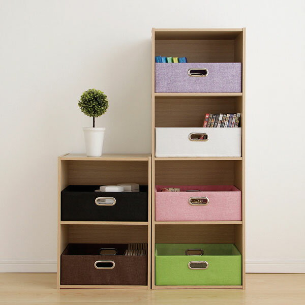 アイリスオーヤマ インナーボックス 浅型IB-38 ピンク・パープル・グリーン・ブラウン・ホワイト・ブラック