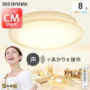 シーリングライト おしゃれ 8畳 led 調光調色 天井照明 照明器具 電気 音声操作 プレーンCL8DL-5.11Vメタルサーキット 節電 音声 声で操作 声操作 アイリスオーヤマ【送料無料】 1