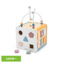 おもちゃ 知育 指あそび 8イン1 アクティビティボックス TYPR44098知育玩具 木製 観覧車 ビーズコースター 型はめ遊び パステルカラー プレゼント ...