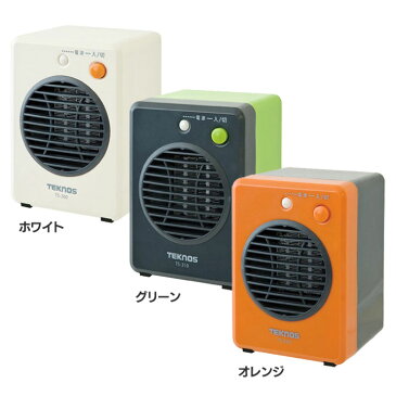 TEKNOS テクノス ミニセラミックヒーター 300W TS-300 TS-310 TS-320セラミックファンヒーター おしゃれ 小型 足元 暖房 オフィス デスクワーク トイレ 脱衣所 洗面所 コンパクト 卓上 デスク 会社 暖房器具 ホワイト グリーン オレンジ【D】【B】