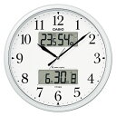 カシオ CASIO 掛け時計 電波 アナログ 温度 湿度 自...