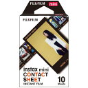 チェキ専用フィルム instax mini CONTACT SHEET（10枚入） 16746486チェキ フイルム ミニフイルム コンタクトシート インスタントカメラ インスタント カメラ チェキ用 フィルム mini40 WW1 INS フジフィルム FUJIFILM 富士フイルム 【D】